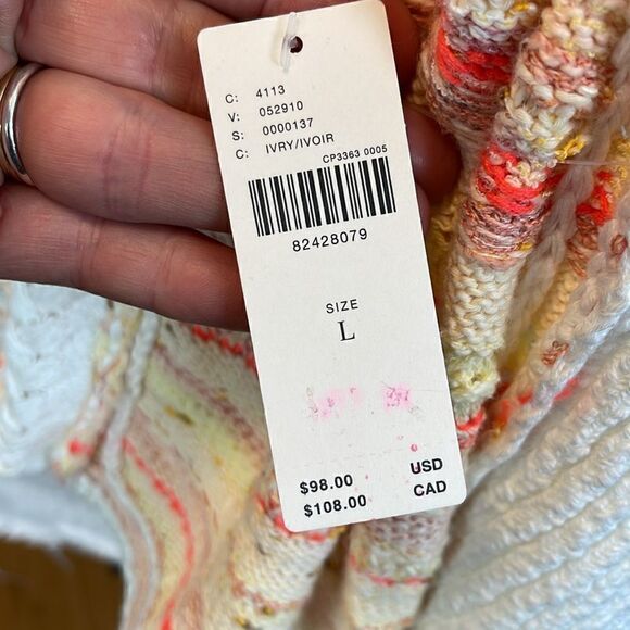 NWT Wendy Wurtzburger/ Marcella Volini Anthropologie Crochet Halter Top L - Picture 6 of 11